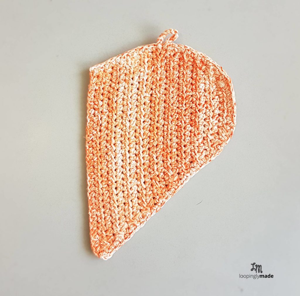 Half My Heart Crochet Hotpad