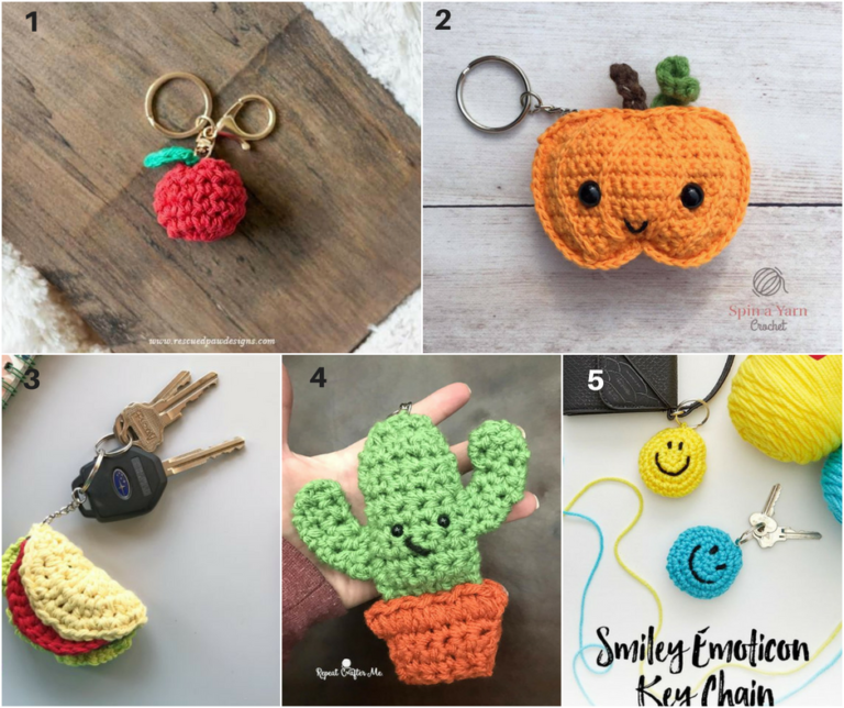 Crochet Keychains- 20 Cute and Fun Patterns to Make