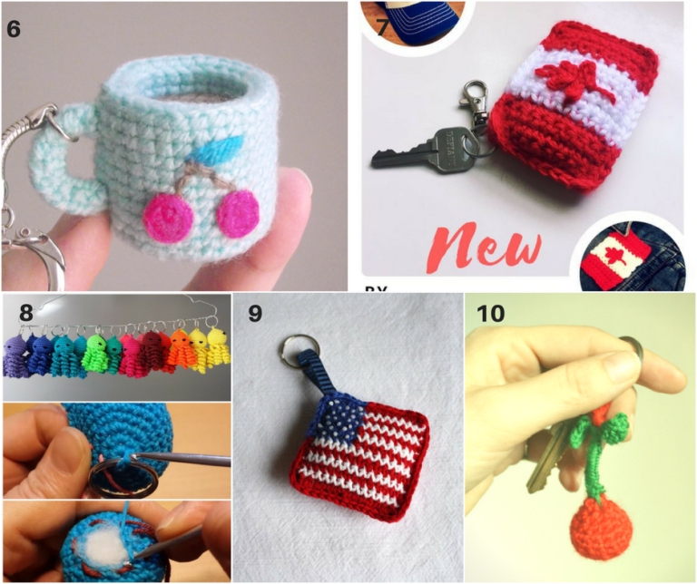 Crochet Keychains 20 Cute and Fun Patterns to Make