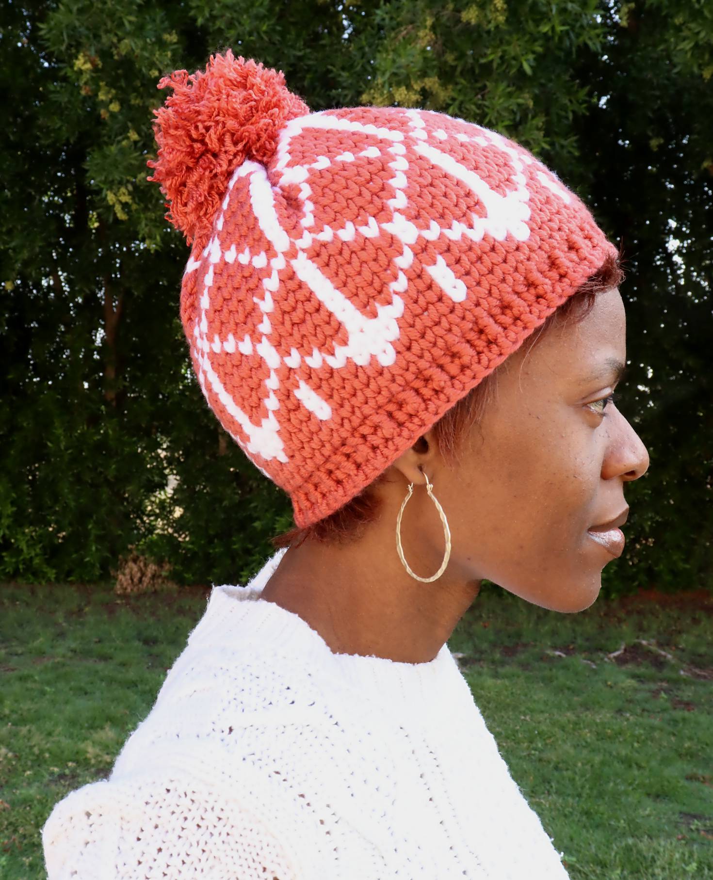 Chunky Fair Isle Crochet Toque Colourwork Crochet Hat