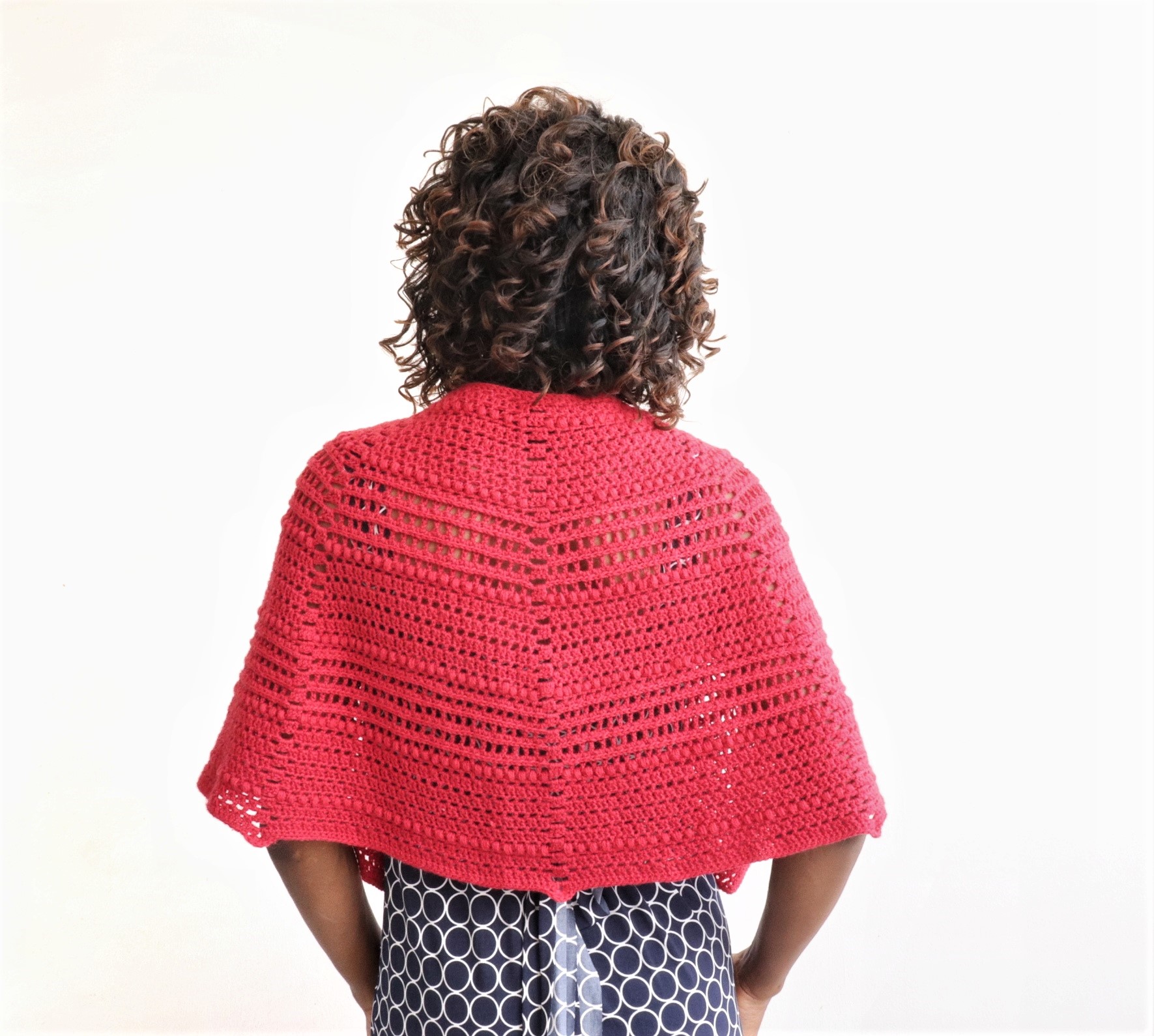 Red Riding Shawlette- Free Crochet Shawl Pattern